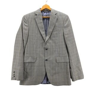 Lanificio Di Pray Wool Silk Houndstooth Sport Coat Blazer Jacket 38R Napoli Fit
